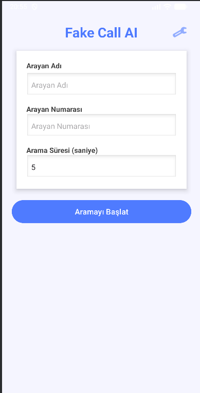 Arama Kurulum Ekranı