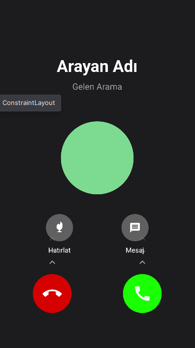 Samsung Teması Gelen Arama
