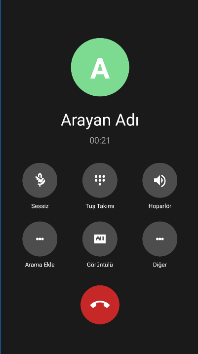 Samsung Teması Gelen Arama