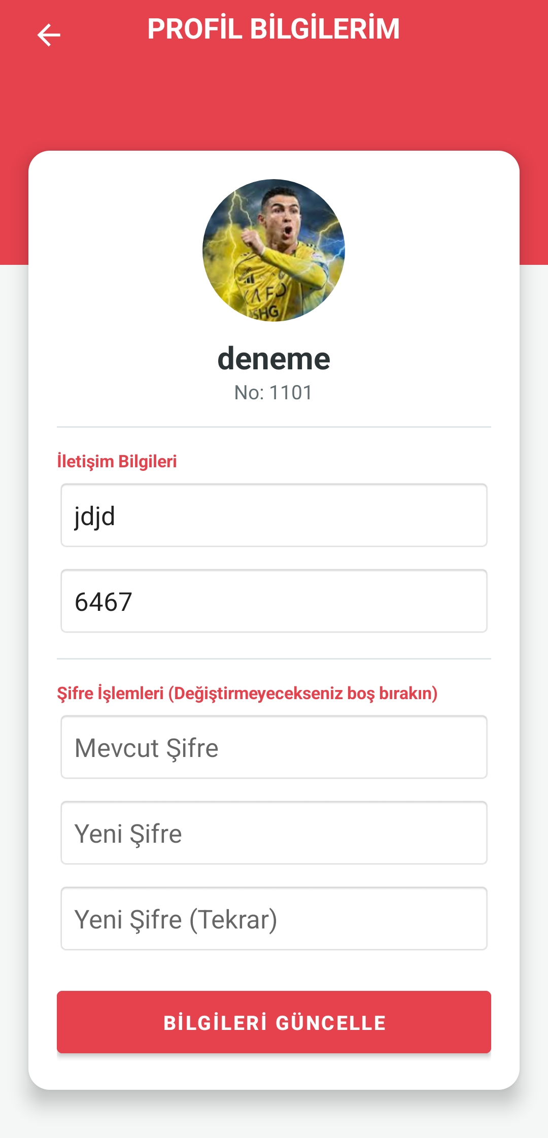 Öğrenci Profil Yönetimi